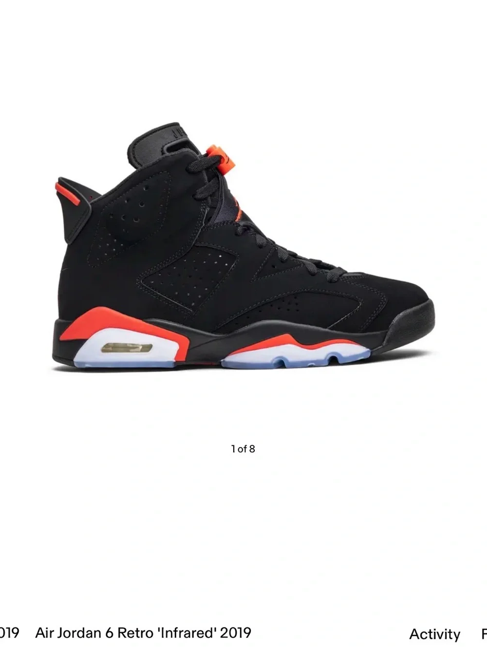 Jordan Air Retro 6 Sneakers - Black/Red